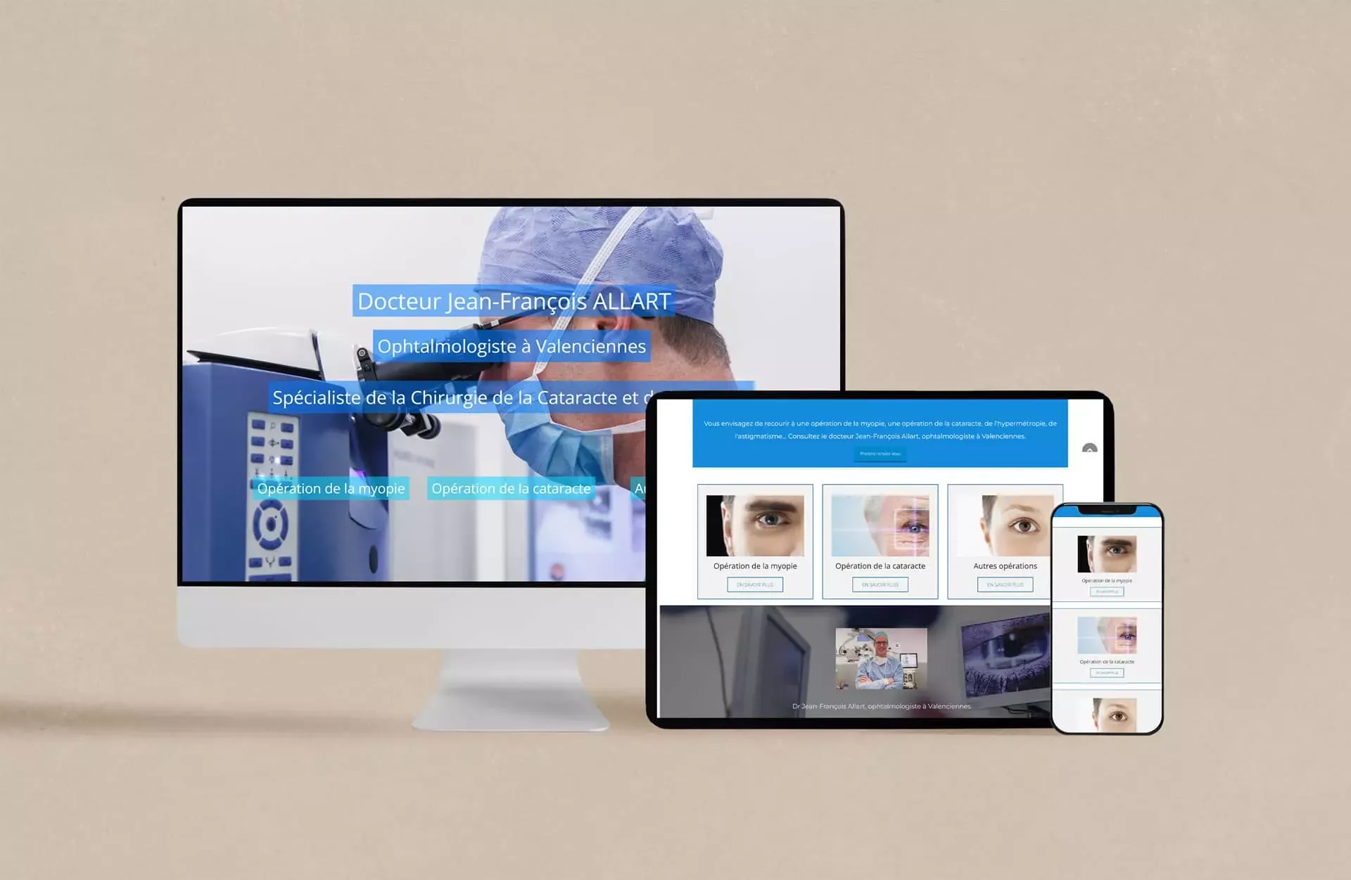 Docteur Jean-François Allart Ophtalmologiste Chirurgie Cataracte Myopie