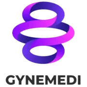 Logo pour cabinet de gynécologie Gynemedi avec symbole de fleur