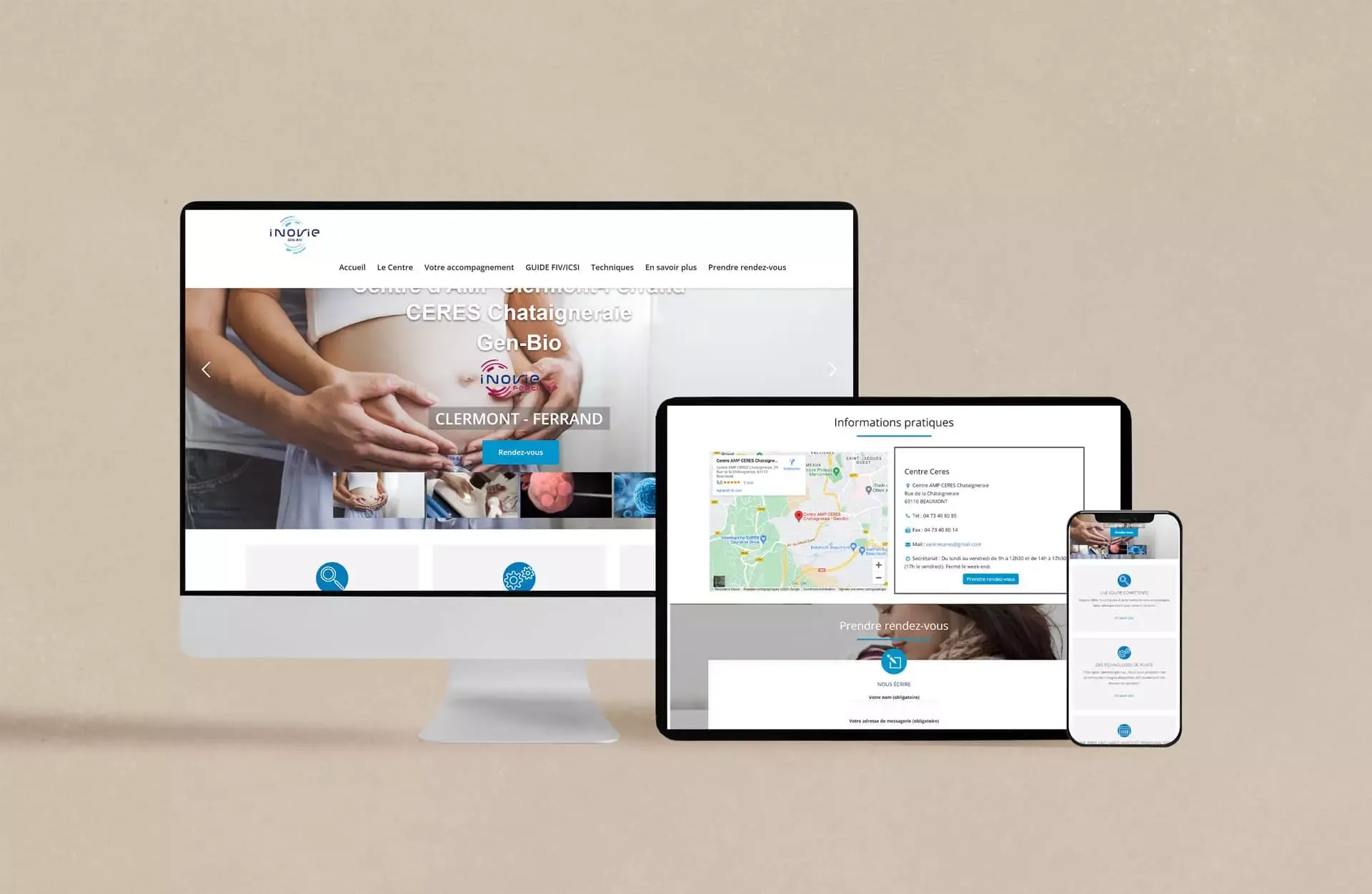 Inovie Gen Bio site-internet